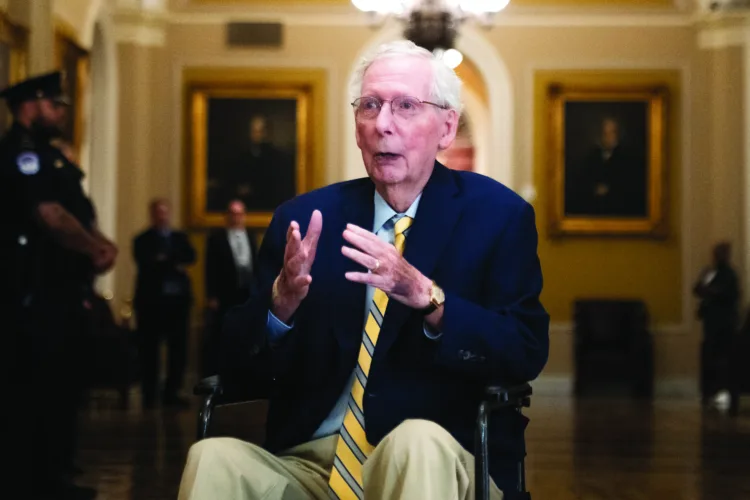 McConnell returns to the Senate for the first time since his June hospitalization